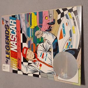 1992 Vortex Legends of NASCAR Morgan Shepherd  Comic Book with Hologram